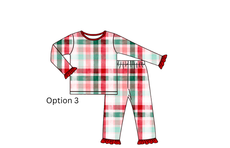 Classic Christmas Plaid  Pj's PREORDER