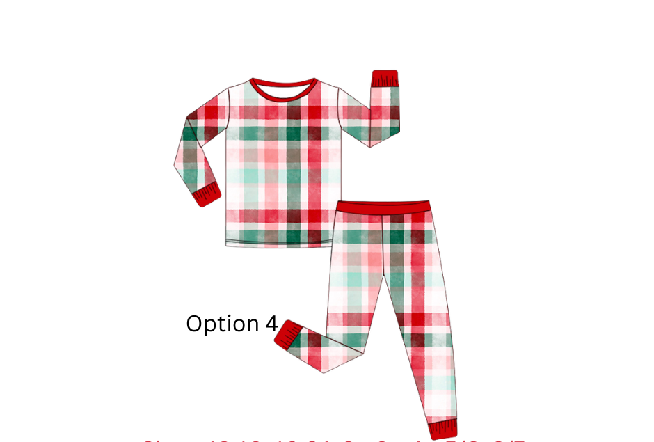 Classic Christmas Plaid  Pj's PREORDER