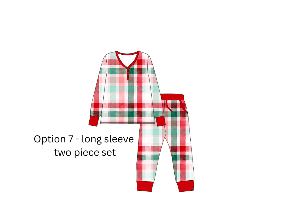 Classic Christmas Plaid  Pj's PREORDER