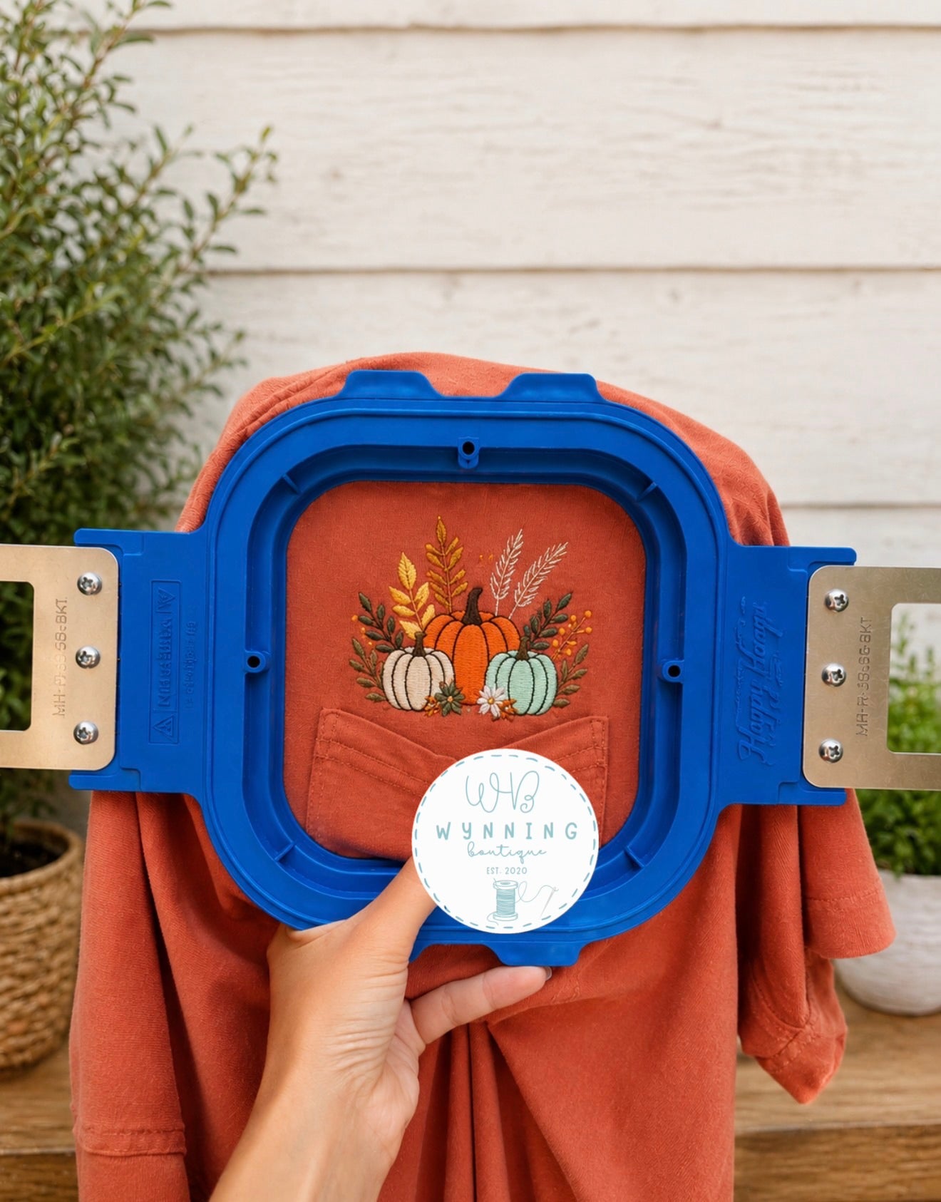 Pumpkin Pocket Embroidered Tee