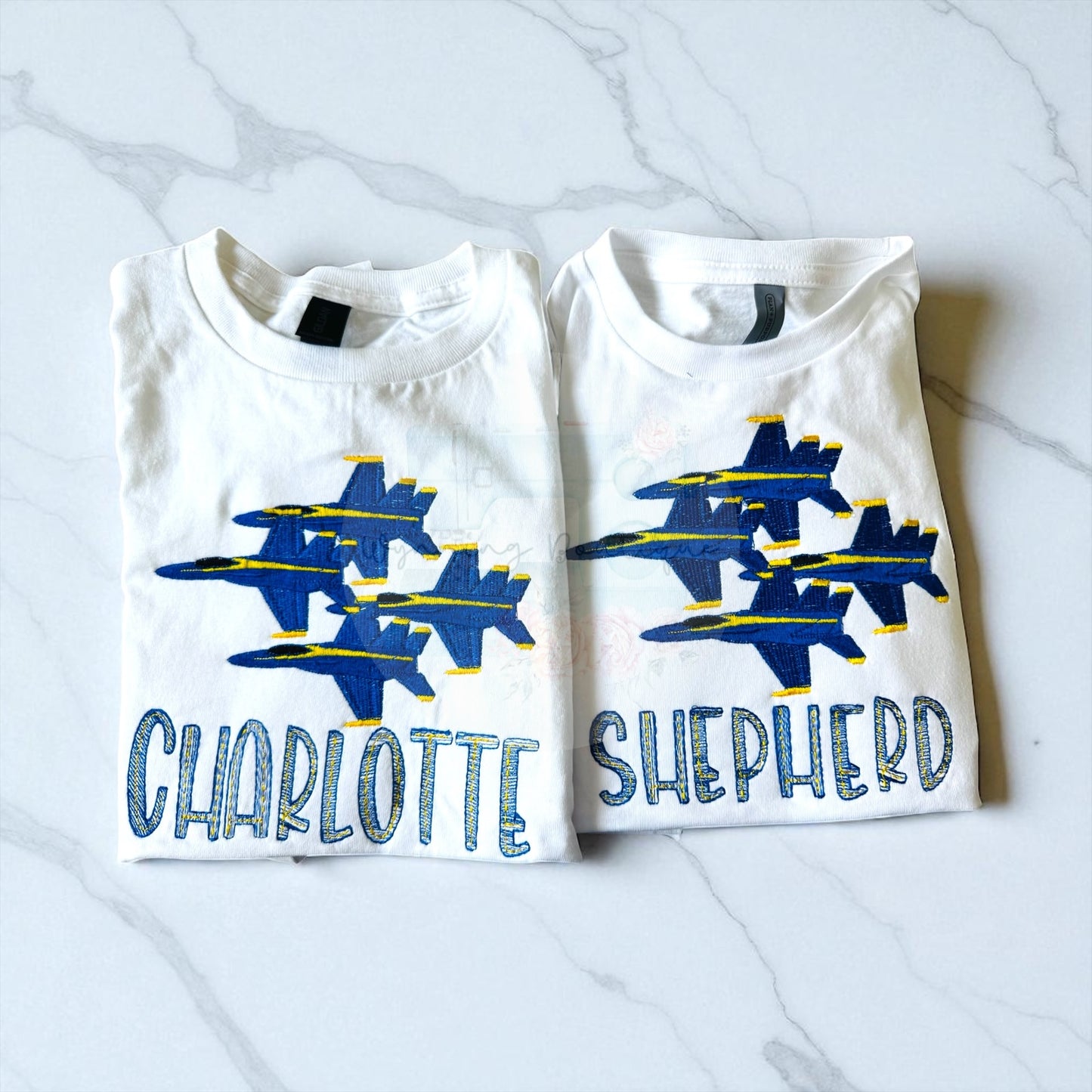 💙  Blue Angels Four Diamond Embroidery 💛